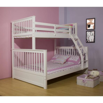 Giường 2 Tầng Gỗ Tự Nhiên 1m4-1m K.Bed 228 (Trắng)