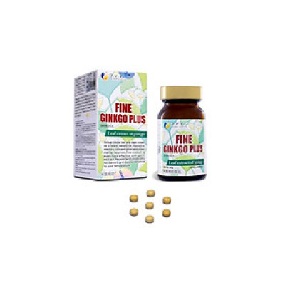 (SẢN PHẨM MỚI )Thực phẩm bảo vệ sức khỏe FINE GINKGO PLUS ( Viên uống Hỗ trợ giúp tăng cường tuần hoàn máu não, tăng cường chức năng não bộ, cải thiện tình trạng suy giảm trí nhớ.)