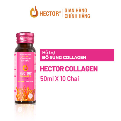 Nước Nấm Đông Trùng Hạ Thảo HECTOR Collagen bổ sung collagen, hỗ trợ làm đẹp da