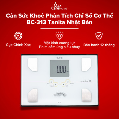 Cân sức khỏe và phân tích cơ thể TANITA BC-313