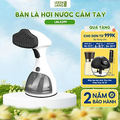 Bàn ủi hơi nước cầm tay Lebenlang LBL5299 công suất 1500W, 320ml, tiện lợi và gọn nhẹ, bảo hành 2 năm - hàng chính hãng