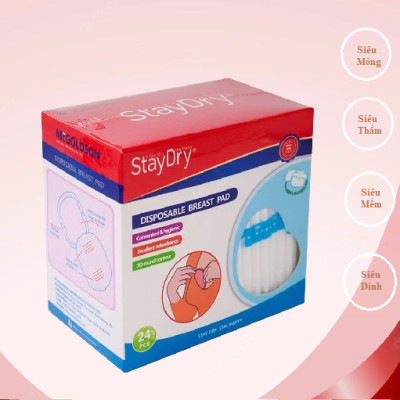 Miếng Thấm lót sữa StayDry (24 miếng)