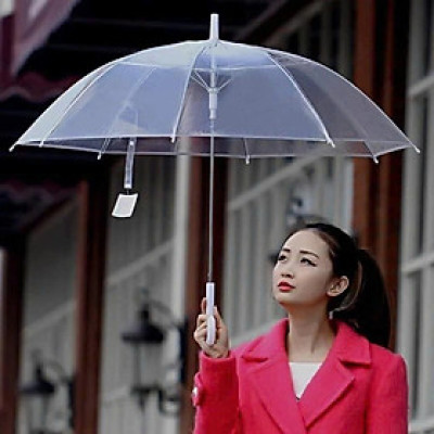 Ô Dù Trong Suốt Che Mưa Thời Trang Chụp Ảnh Sống Ảo, Dù Chắc Chắn Độ Bền Cao