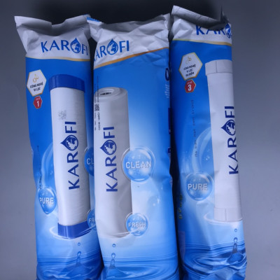 Bộ 3 Lõi lọc nước số 1,2,3 hàng chính hãng Karofi