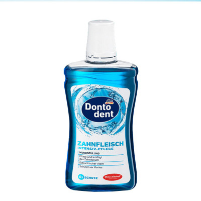 Nước súc miệng Dontodent Đức bảo vệ răng miệng, diệt khuẩn, hơi thở thơm mát 500ml