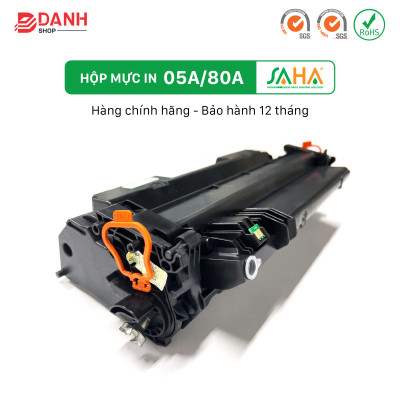 Hộp mực in SAHA 05A/80A (Có chíp) Dùng cho Canon, HP - Chính Hãng SAHA (BOX)