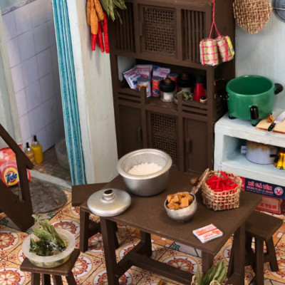 MÔ HÌNH TỰ LẮP RÁP DIY NHÀ SÀI GÒN XƯA - BẾP CỦA MẸ - TX02