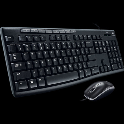 Combo chuột và bàn phím có dây Logitech MK200 - Hàng chính hãng