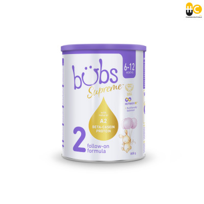 Sản phẩm dinh dưỡng công thức dành cho trẻ từ 6-12 tháng tuổi: Bubs Supreme Follow-On Formula 2