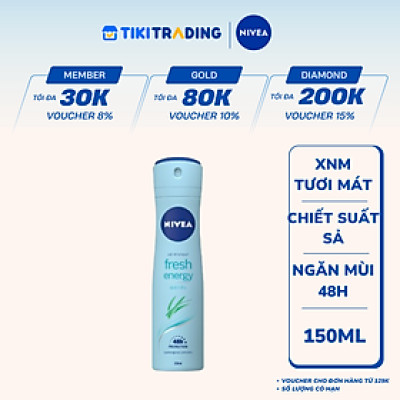 Xịt Ngăn Mùi NIVEA Tươi Mát Sức Sống (150 Ml) - 83750