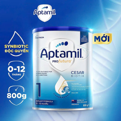 Combo 4 Sản phẩm dinh dưỡng công thức Aptamil Profutura Cesarbiotik 1 Infant Formula (Dành cho trẻ từ 0 - 12 tháng tuổi) - 800g