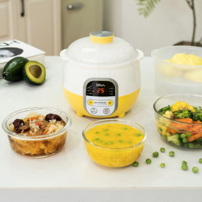 (TẶNG XỬNG HẤP) NỒI NẤU CHẬM SEKA SK6132 0.8L – NẤU CHÁO, HẦM SƯỜN, CHƯNG YẾN SIÊU TIỆN LỢI HÀNG NHẬP KHẨU