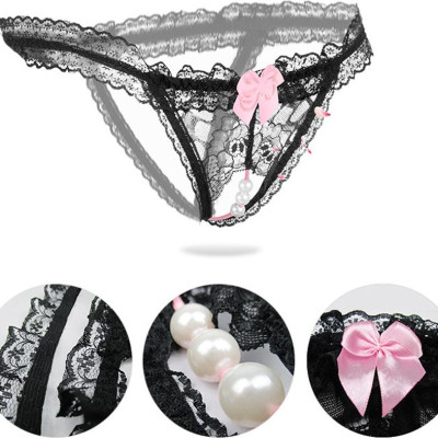 Quần Lót Lọt Khe Đính Hột - Màu hồng