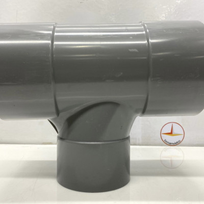 Tê cong giảm 168 x 90 nhựa PVC Bình Minh _ TC168x90