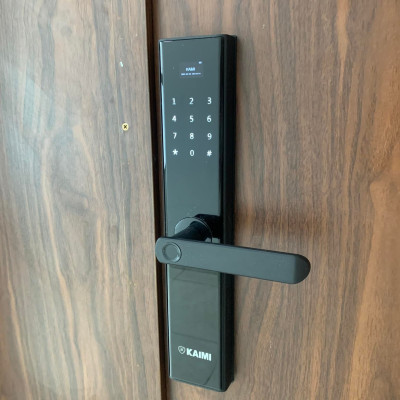 Khóa Vân Tay Kaimi BTM103 Màu Viền Đen - Hàng Chính Hãng