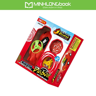 Đồ Chơi Duka: Con Quay Ánh Sáng - Đĩa Bay (Red) DK81200