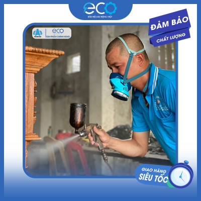 [COMBO] Mặt nạ Koken G7 Nhật Bản phòng khí độc, phun thuốc & Kính chống văng bắn, chống đọng hơi sương Delta Plus Pháp