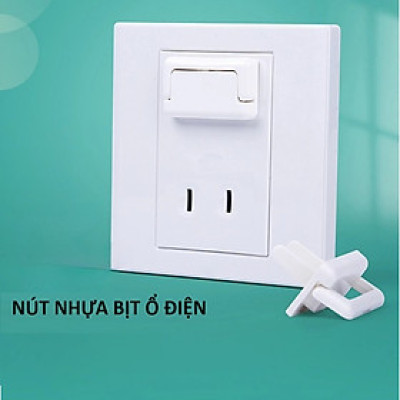 10 Nút Nhựa Bịt Ổ Điện Cao Cấp, Bịt Chống Giật 2 Chân Nhỏ Gọn Tiện Dụng Bảo Vệ An Toàn Cho Bé, Chắc Chắn - TakyHome 8800
