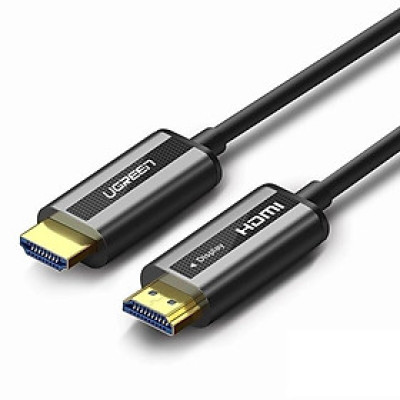 Ugreen UG50717HD132TK 10M màu Đen Cáp tín hiệu HDMI chuẩn 2.0 sợi quang cao cấp - HÀNG CHÍNH HÃNG