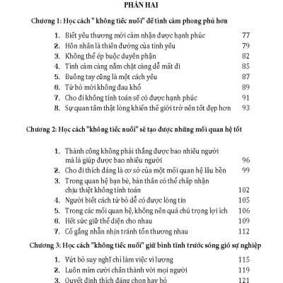 Học Cách Không Nuối Tiếc