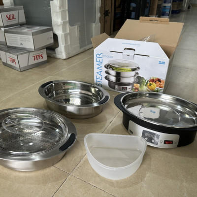 Nồi Hấp 2 tầng Stockli 0102.02 dung tích 8L Made in Germany Hàng chính hãng