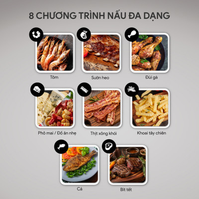 Nồi chiên không dầu Bluestone 5.5 lít AFB-5878 - Hàng chính hãng