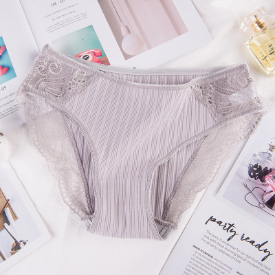 COMBO 5 QUẦN LÓT NỮ COTTON GÂN TĂM PHỐI REN 8908