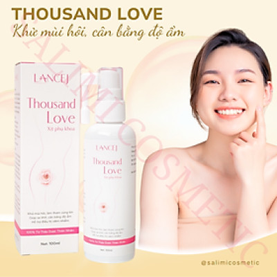 Bộ Đôi Vệ Sinh Phụ Khoa THOUSAND LOVE 100ml, Xịt Khử Mùi Hôi, Serum Chăm Sóc Da, Cân Bằng PH