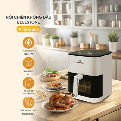 Nồi chiên không dầu Bluestone 5.5 lít AFB-5867 - Hàng chính hãng