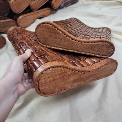 Gối Công Thái Học - Gối Gỗ Hương Cao Cấp ( video , hình thật )