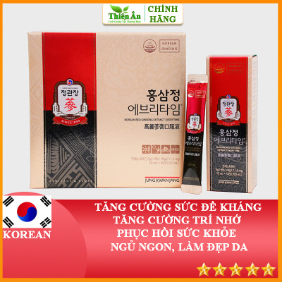 Tinh Chất Hồng Sâm Pha Sẵn KGC Cheong Kwan Jang Everytime Original (10ml x 30 gói)