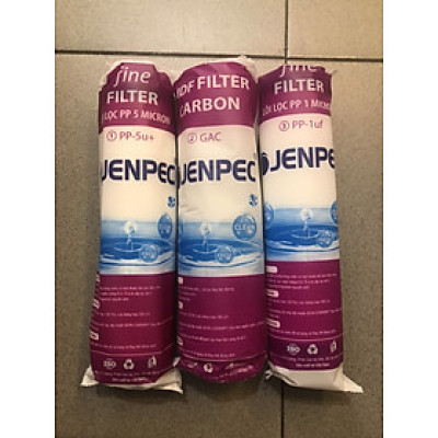 Bộ lõi lọc 1,2,3 Máy JENPEC - Hàng chính hãng - Dùng thay thế cho máy lọc RO