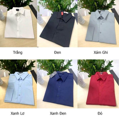 Áo Sơ Mi Andromeda Phom Ôm Cho Nam Tay Dài Kiểu Dáng Hàn Quốc Nhiều Màu