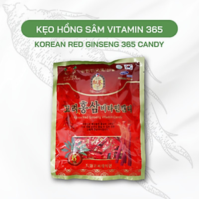 Kẹo Hồng Sâm Vitamin Hàn Quốc 365 - Korean Red Ginseng Candy 365- 200g