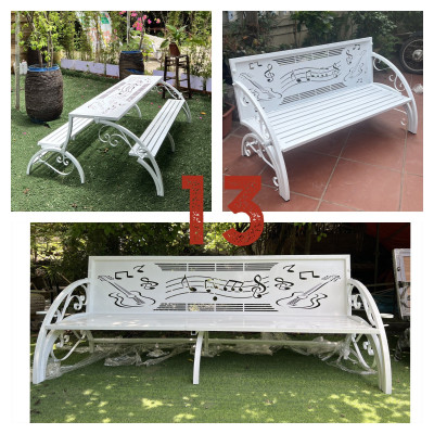 Ghế sân vườn thông minh Juno Sofa 1m2 mở thành bàn ghế đôi mặt CNC nhiều KT lựa chọn 1m2 1m5 2m