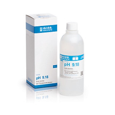 Dung Dịch Chuẩn NIST pH9.18 Để Kiểm Tra Độ Chính Xác Hoặc Hiệu Chuẩn Lại Bất Kỳ Máy Đo pH Nào Tại Điểm 9.18, Chai 500mL, HANNA, HI7009L kèm Giấy Chứng nhận phân tích COA, Hạn sử dụng trên 1.5 năm