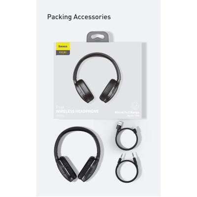 Tai nghe chụp tai không dây cao cấp Baseus Encok Wireless headphone D02 Pro- hàng chính hãng.