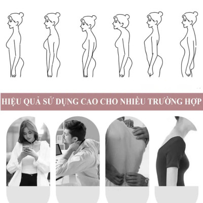 Đai Chống Gù Lưng Có Nẹp Cố Định Cột Sống Cải Thiện Tư Thế