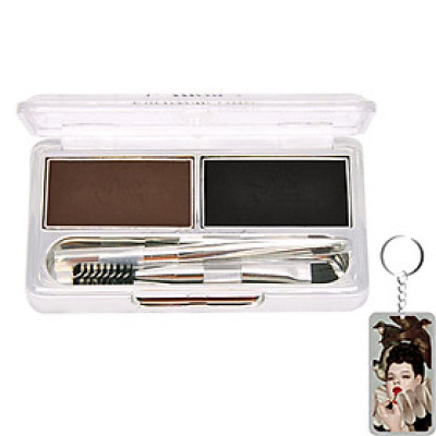 Bột kẻ mày 2 ngăn Mira No.1 tặng kèm móc khoá 