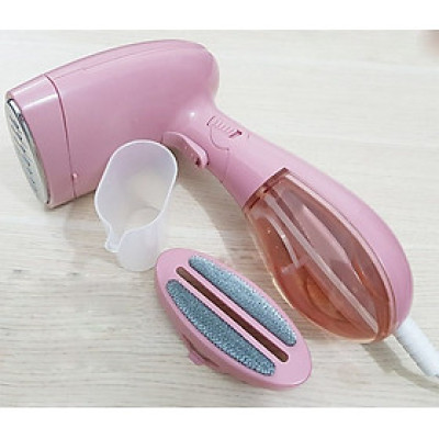 Bàn ủi hơi nước màu hồng cầm tay có thể gấp gọn, tiện lợi khi đi du lịch - Hàng chính hãng