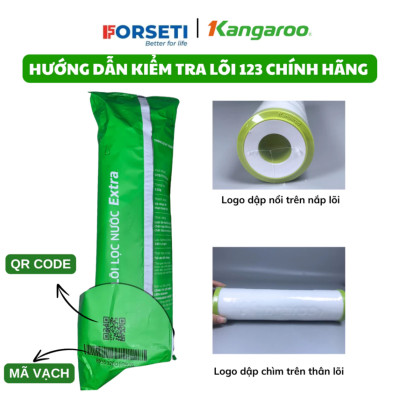 Combo 3 lõi lọc nước số 1 Kangaroo - Hàng chính hãng
