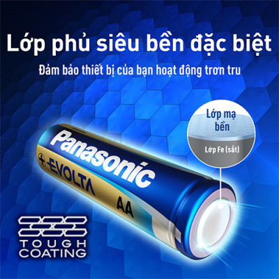 Hộp Pin kiềm Panasonic Alkaline Evolta AA LR6EG/2B-V (24 viên) - Hàng chính hãng