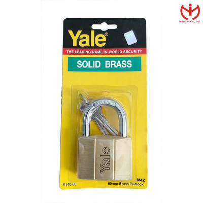 Khóa Yale V140.60 Thân đồng rộng 60mm 3 chìa răng cưa - MSOFT