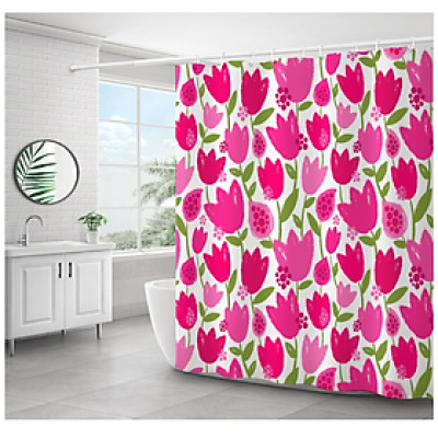 RÈM PHÒNG TẮM BẰNG POLYESTER, VẢI RÈM DÀY KHÔNG THẤM NƯỚC