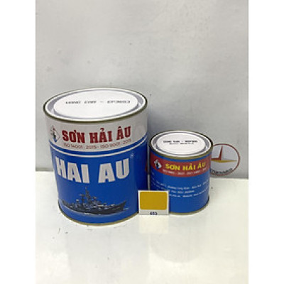 Sơn Epoxy Hải Âu màu vàng EP653 1L/Bộ
