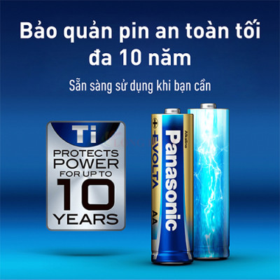 Hộp Pin kiềm Panasonic Alkaline Evolta AAA LR03EG/2B-V (24 viên) - Hàng chính hãng