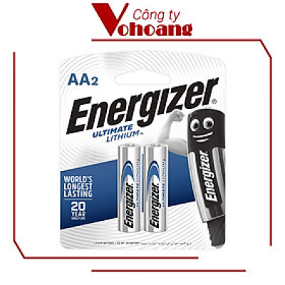 Pin AA Energizer Ultimate Lithium L91 - Vỉ 2 viên