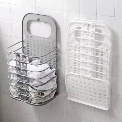 Combo 2 giỏ đựng đồ treo tường + tặng móc treo quần áo có 8 kẹp tiện lợi (giao màu ngẫu nhiên)