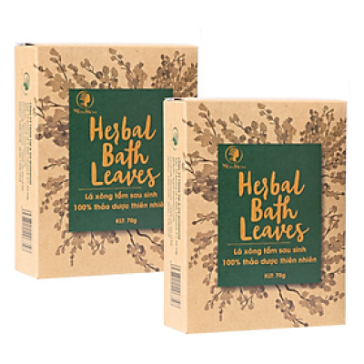 Combo 2 hộp lá xông giúp khử mùi, giải cảm, lưu thông khí huyết Wonmom
