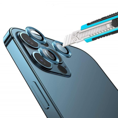 BỘ DÁN Dành Cho IPHONE 13 PRO/ 13 Pro MAX 3 MẮT BẢO VỆ  CAMERA hiệu KUZOOM - Hàng nhập khẩu